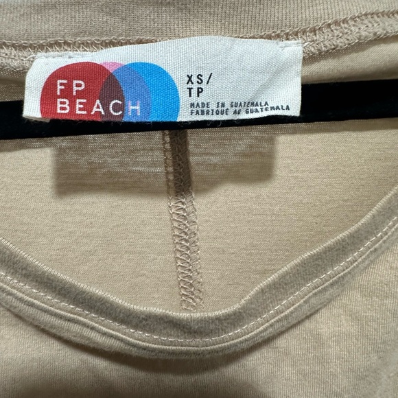 Free People FP BEACH Elegant Tan Maxi Dress Lagenlook Minimalist XS/S - Picture 2 of 4